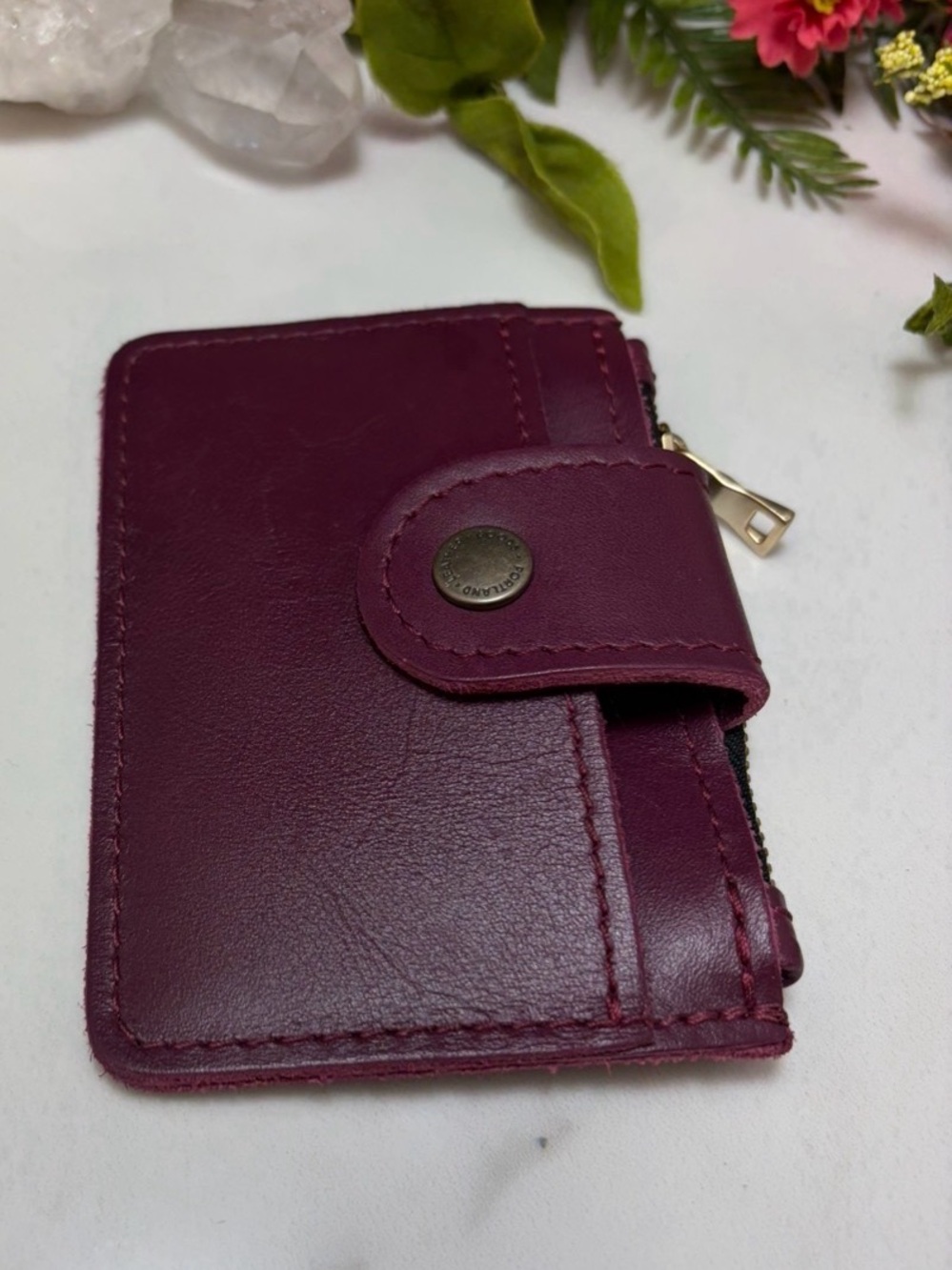 Portland Leather Goods Lollipop Sabrina Wallet - NWOT - Picture 2 of 5